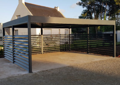 Carport alu 2 voitures sur mesure