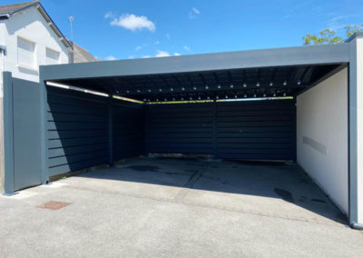 Carport aluminium sur mesure adossé ou autoporté sur mesure sur les départements 56-35-22-29-44