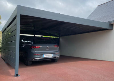 Carport aluminium sur mesure adossé ou autoporté sur mesure sur les départements 56-35-22-29-44