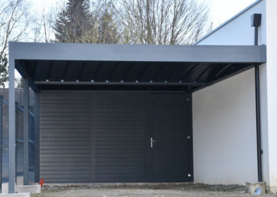 GardenKuB carport alu avec abri de jardin