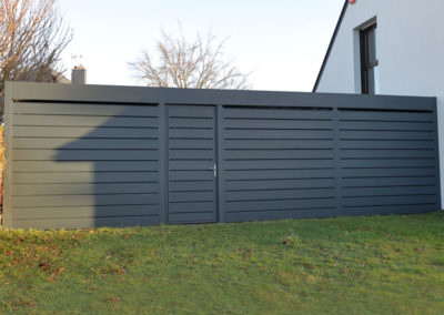 Double carport alu fermeture lames alu