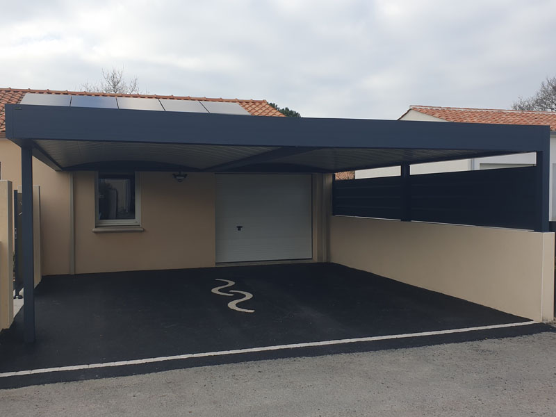 Double carport alu sur mesure