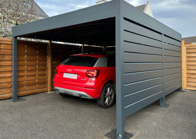 Carport alu autoportant sur mesure Bretagne
