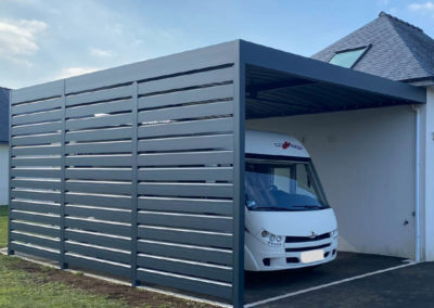 Carport alu camping car sur les départements 56-35-22-29-44