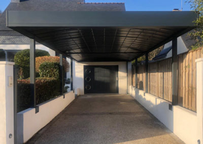 Carport alu sur murets GardenKuB Lorient