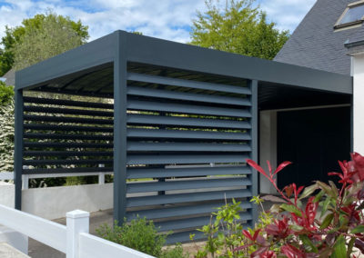 Carport aluminium sur mesure adossé ou autoporté sur mesure sur les départements 56-35-22-29-44