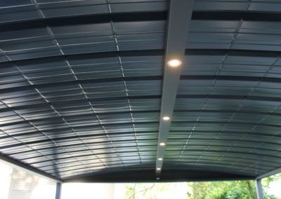 GardenKuB carport alu avec bandeau spots LED
