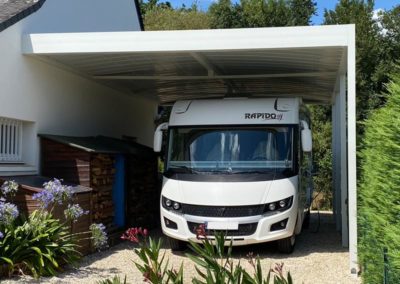Carport alu camping-car toit plat