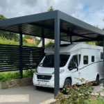 Carport alu camping-car toit plat