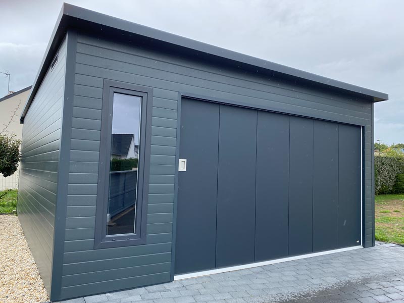 GardenKuB Garage préfabriqué isolé sur mesure sans entretien