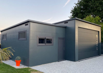 GardenKuB Garage camping-cardesign préfabriqué isolé sur mesure sans entretien