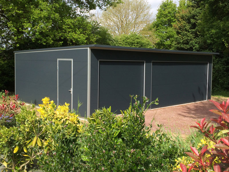 GardenKuB garage design préfabriqué isolé sur mesure sans entretien