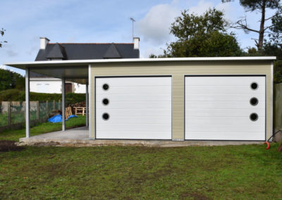 GardenKuB double garage carport préfabriqué isolé sur mesure design